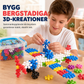 🔥🎁Nyhet 50 % RABATT🔥Barns 3D-sammanfogade snöflingebyggklossar