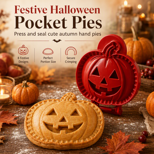 🎃 HALLOWEENDEAL – Skär, fyll och förslut kusliga minipajer på några sekunder utan kladdiga kanter – Halloween handpajform