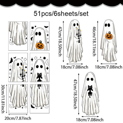 👻 BEGRÄNSAT ERBJUDANDE – Skapa en söt och kuslig Halloweenkänsla som syns från båda sidor av glaset – Dubbelsidiga fönsterdekaler