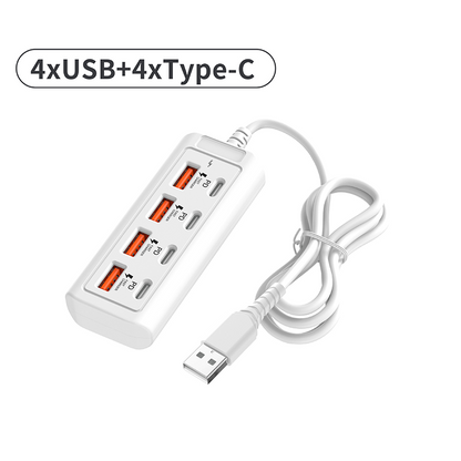 🔌 50% RABATT NU! ⚡ High-Speed 12-Port USB Hub – ladda upp till 12 enheter samtidigt, snabbladdning & kompakt design – perfekt för skrivbordet och resan ✨
