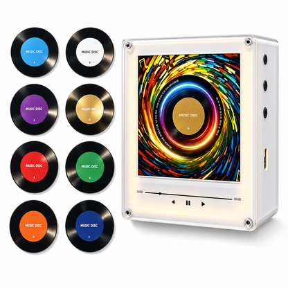 🔥REA – 50 % RABATT 🎁NFC-magnetisk musikbox för kylskåpet – tryck för att spela + 360° LED-belysning