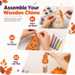 ✨🎃Köp 1, få 1 gratis🎁Halloween-DIY-kit i trä med pumpor