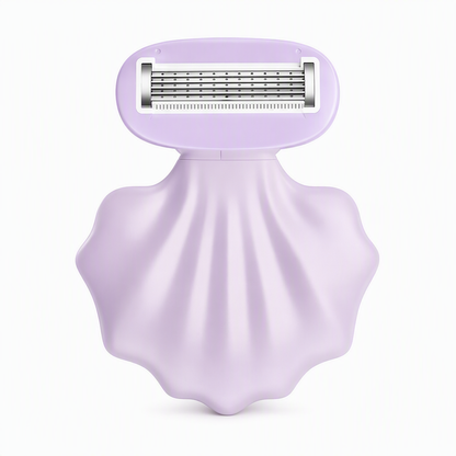 🔥🎁 KÖP 2 – FÅ 1 GRATIS! 🐚 Bärbar Rakhyvel för Kvinnor – Söt Skalform & Smidig Att Ta Med