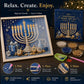 🔥🎁Nyhet 50 % RABATT🔥Gör-det-själv-kit för hanukkah-pärlkonst med träram