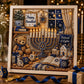 🔥🎁Nyhet 50 % RABATT🔥Gör-det-själv-kit för hanukkah-pärlkonst med träram