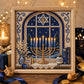 🔥🎁Nyhet 50 % RABATT🔥Gör-det-själv-kit för hanukkah-pärlkonst med träram