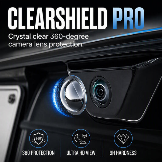 🚗50% RABATT NU! Skyddsfodral för HD-bilkamera – 9H-hårdhet 360° linsskydd, Ultra HD-vy utan bildförvrängning, skyddar fordonets 360-graders kameralins från repor, damm och skräp