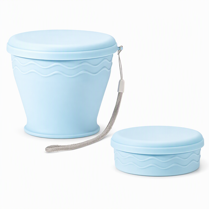 🎁Köp 2 få 1 gratis🔥Hopfällbar resemugg i silikon