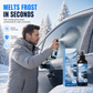 🚗 VINTERFAVORIT – Lös upp is och frost på vindruta, sidorutor och speglar utan hård skrapning – Snabbverkande de-icer spray