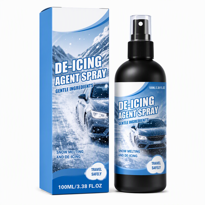 🚗 VINTERFAVORIT – Lös upp is och frost på vindruta, sidorutor och speglar utan hård skrapning – Snabbverkande de-icer spray