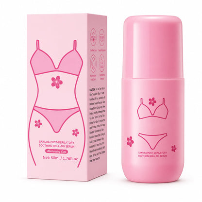 🎁Köp 2 få 1 gratis🔥Cherry Blossom Post Hair Removal – Lugnande roll-on-serum, 50 ml, för att lindra hudrodnad och irritation efter hårborttagning
