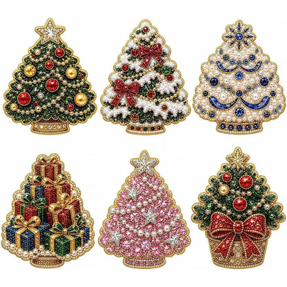 🎄50 % rabatt!!🎅Pysselset för glittrande kylskåpsmagneter med högtidsmotiv