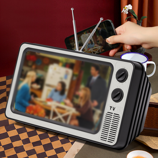 🔥🎁Nyhet 50 % RABATT⏰📺 Retro-TV skärmförstorare för mobil – 1:1 HD, hopfällbar, USB-driven, bärbar – se filmer var som helst – passar de flesta smartphones
