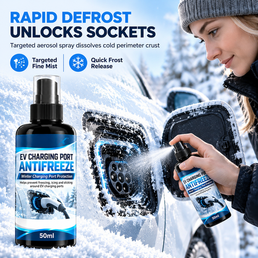 ❄️ Avisningsmedel för ladduttag — En spray särskilt utformad för att avlägsna is under vintern