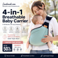 👶💛 50 % RABATT NU! 4-i-1 Bärsele med Ventilerande Mesh – 0–36 Månader, Fram & Rygg – Nära Barnet, Händerna Fria ✨