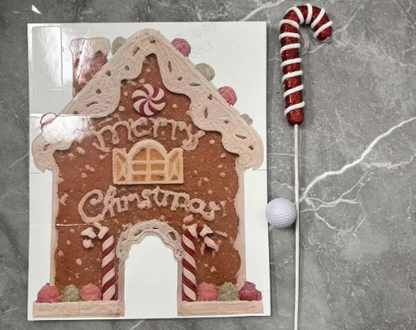 🍪 50% RABATT NU! ✨ Pepparkaksgolfset - Festligt Julspel med 2 Putters & 6 Hål för Familjekul under Helgerna 🎄🏌️‍♂️